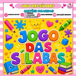 Jogo das Sílabas – Cartões Coloridos Jogo das Sílabas – Cartões Coloridos