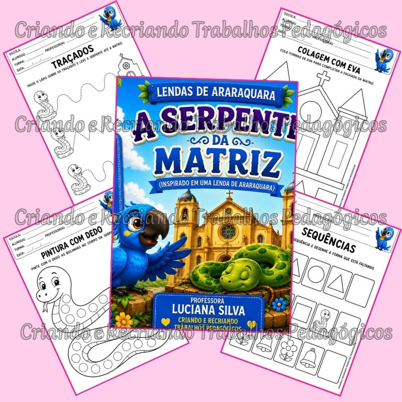 Kit Livro + Caderno de Atividades 3ª Etapa - A Serpente da Matriz Kit Livro + Caderno de Atividades 3ª Etapa - A Serpente da Matriz - Imagem 4