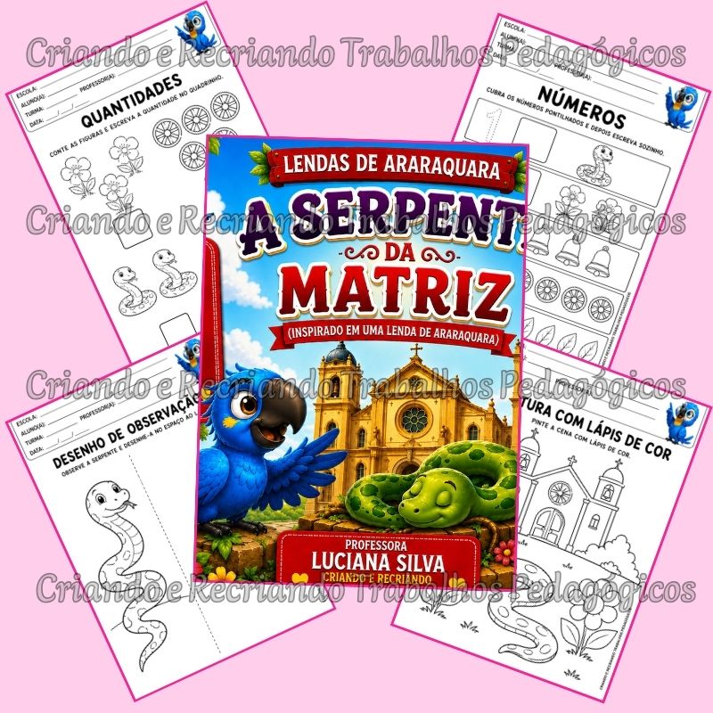 Kit Livro + Caderno de Atividades 4ª Etapa - A Serpente da Matriz Kit Livro + Caderno de Atividades 4ª Etapa - A Serpente da Matriz - Imagem 4
