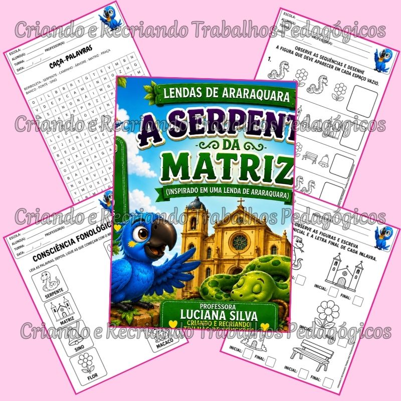 Kit Livro + Caderno de Atividades 5ª Etapa - A Serpente da Matriz Kit Livro + Caderno de Atividades 5ª Etapa - A Serpente da Matriz - Imagem 4