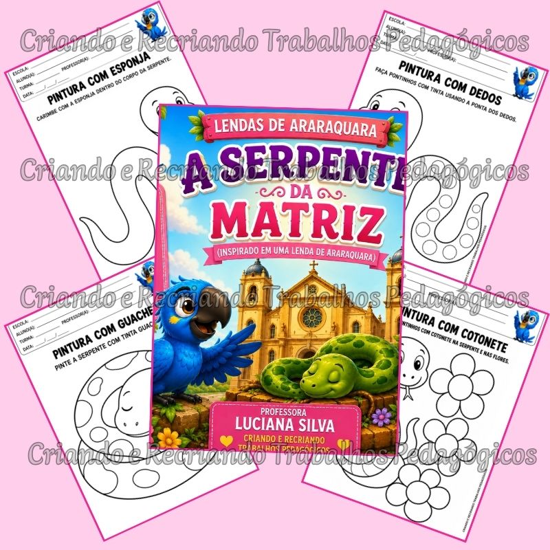 Kit Livro + Caderno de Atividades Berçário II - A Serpente da Matriz Kit Livro + Caderno de Atividades Berçário II - A Serpente da Matriz - Imagem 3
