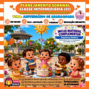 Planejamento Semanal Classe Intermediária – Aniversário de Araraquara