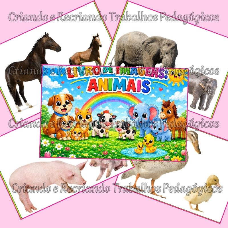 Livro de Imagens - Animais e Seus Filhotes Livro de Imagens - Animais e Seus Filhotes - Imagem 3