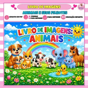 Livro de Imagens - Animais e Seus Filhotes