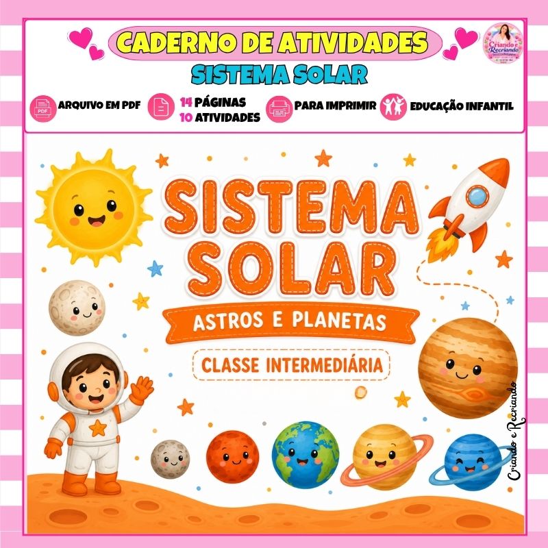Caderno de Atividades - Sistema Solar - Classe Intermediária