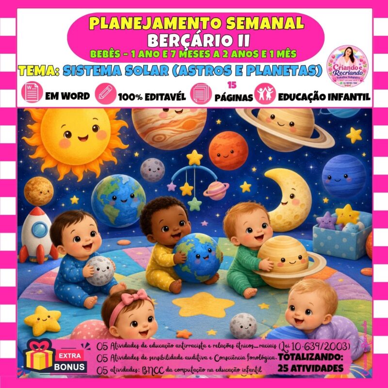 Planejamento Berçário II – Sistema Solar (Astros e Planetas)