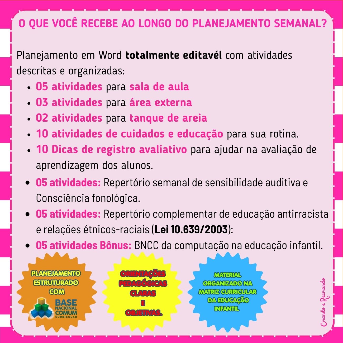 Planejamento Semanal Berçário II – Plantas Planejamento Semanal Berçário II – Plantas - Imagem 3