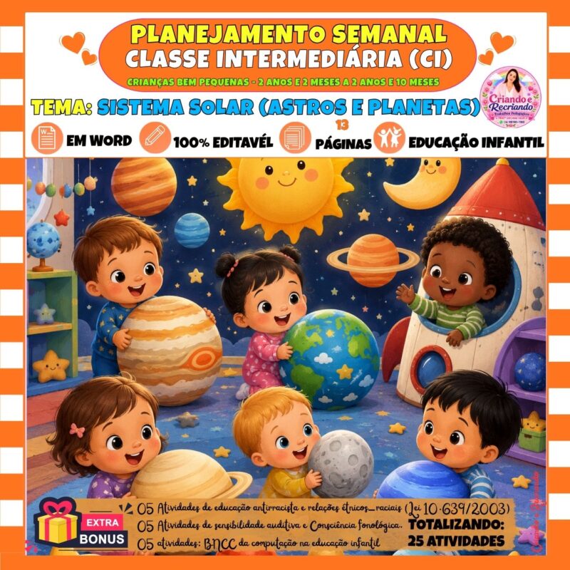 Planejamento Classe Intermediária – Sistema Solar (Astros e Planetas)