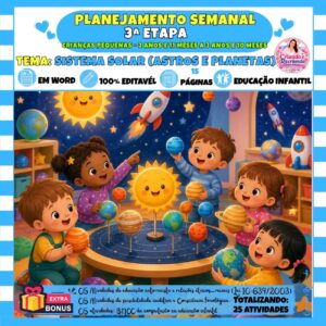 Planejamento 3ª Etapa – Sistema Solar (Astros e Planetas) Planejamento 3ª Etapa – Sistema Solar (Astros e Planetas)