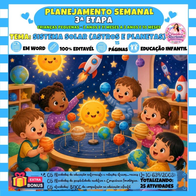 Planejamento 3ª Etapa – Sistema Solar (Astros e Planetas)