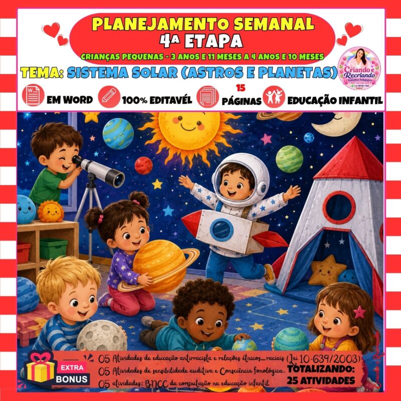Planejamento 4ª Etapa – Sistema Solar (Astros e Planetas)