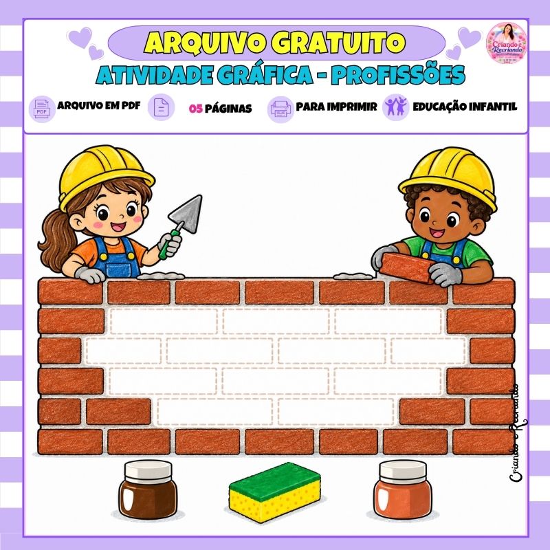 Atividade Gráfica Profissões – Educação Infantil