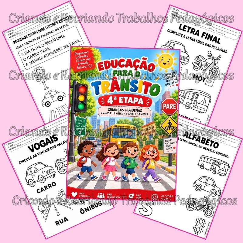 Caderno de Atividades Educação para o Trânsito – 4ª Etapa Caderno de Atividades Educação para o Trânsito – 4ª Etapa - Imagem 2
