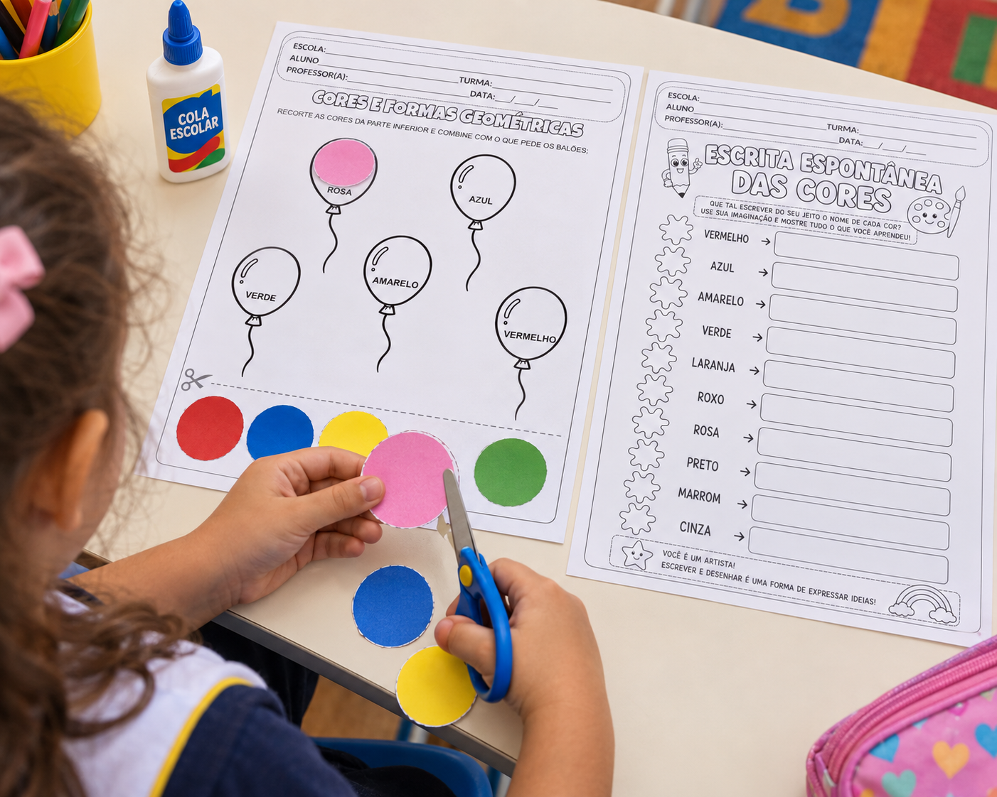 Caderno de Atividades – Cores e Formas Geométricas para Educação Infantil Caderno de Atividades – Cores e Formas Geométricas para Educação Infantil - Imagem 3