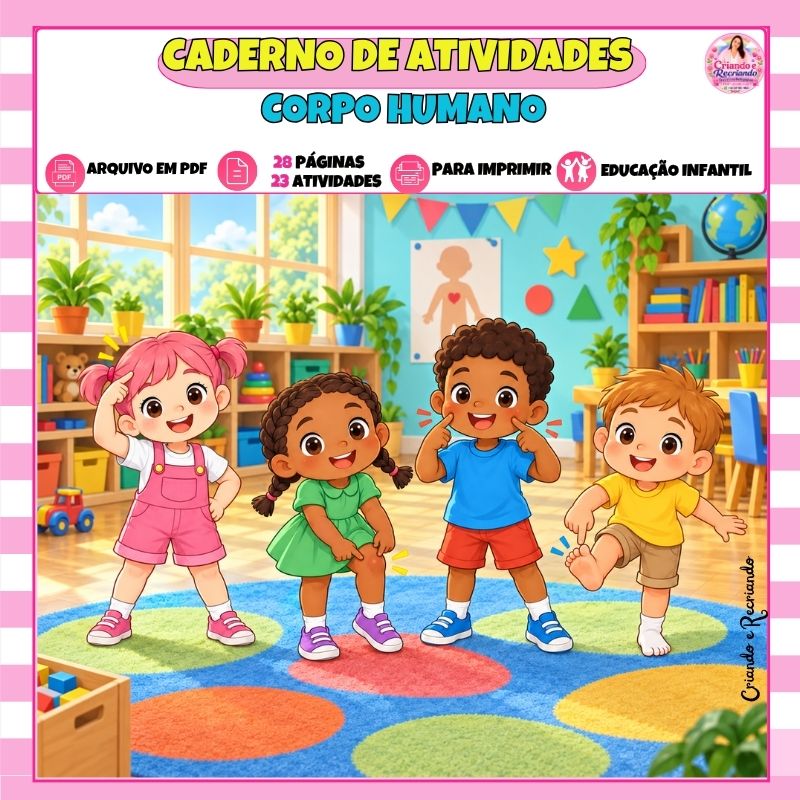 Caderno de Atividades – Corpo Humano para Educação Infantil