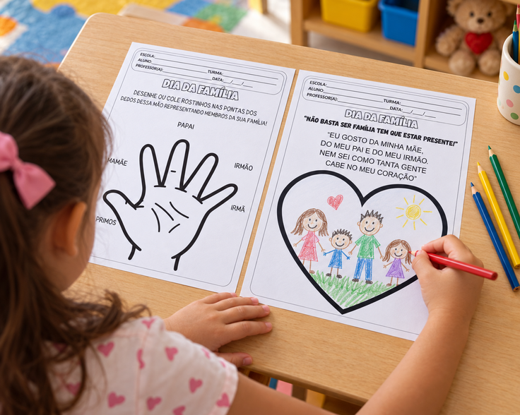 Caderno de Atividades – Dia da Família para Educação Infantil Caderno de Atividades – Dia da Família para Educação Infantil - Imagem 3