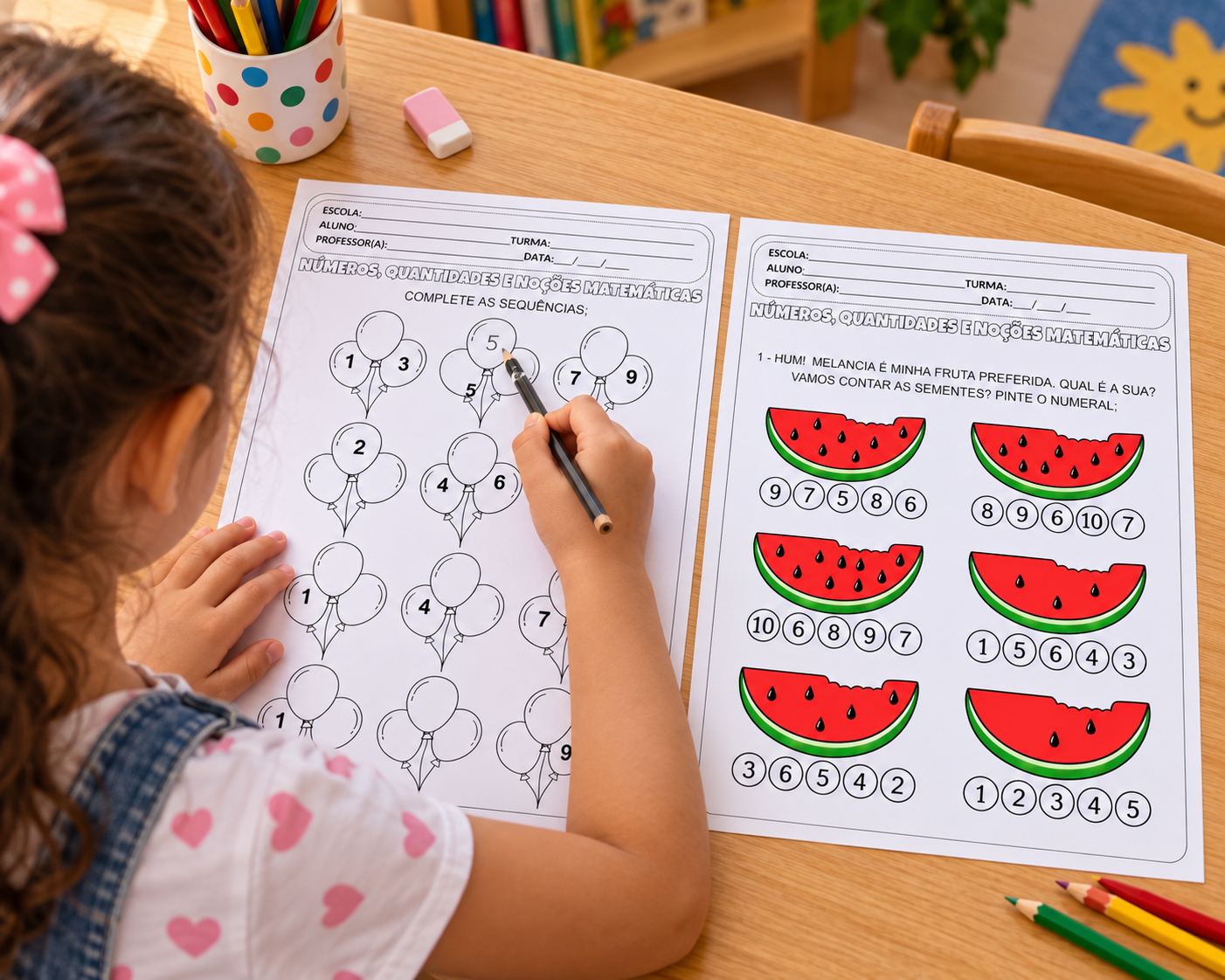 Caderno de Atividades – Números, Quantidades e Noções Matemáticas para Educação Infantil Caderno de Atividades – Números, Quantidades e Noções Matemáticas para Educação Infantil - Imagem 2