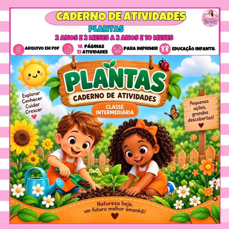 Caderno de Atividades – Plantas – Classe Intermediária