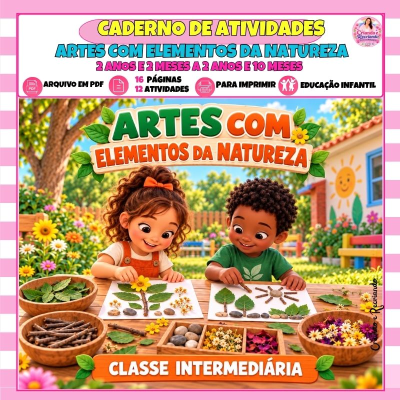 Caderno de Atividade – Artes com Elementos da Natureza – Classe Intermediária