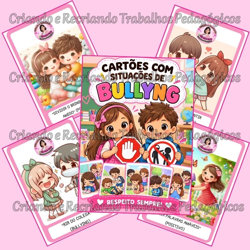 Cartões com Situações de Bullying Cartões com Situações de Bullying - Imagem 2