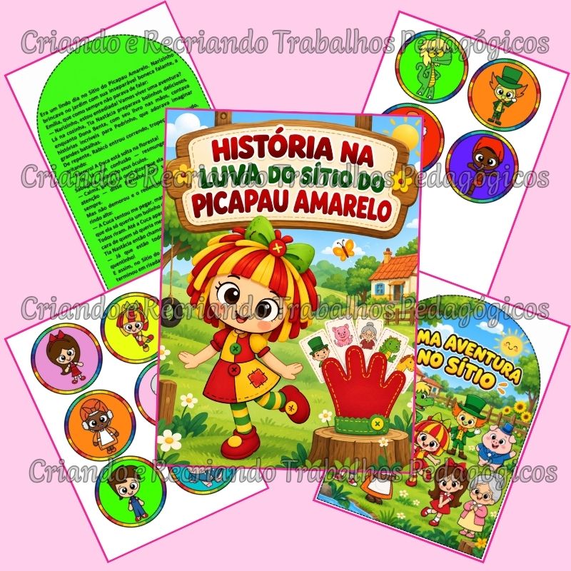 História na Luva - Sítio do Picapau Amarelo História na Luva - Sítio do Picapau Amarelo - Imagem 2