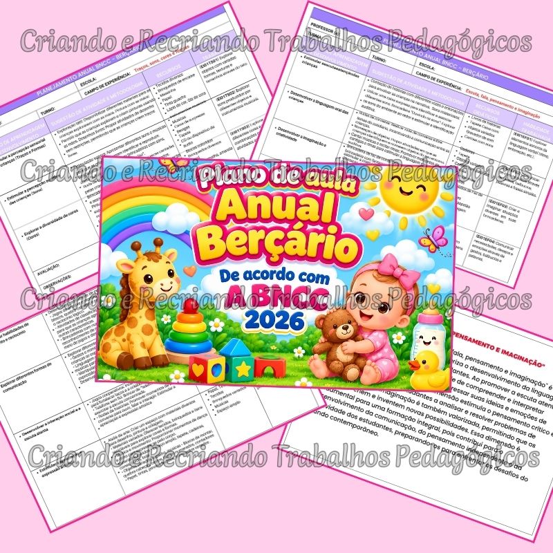 Plano de Aula Anual - Berçário Plano de Aula Anual - Berçário - Imagem 3
