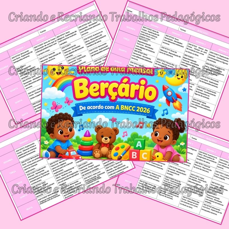 Plano de Aula Mensal Berçário Plano de Aula Mensal Berçário - Imagem 3