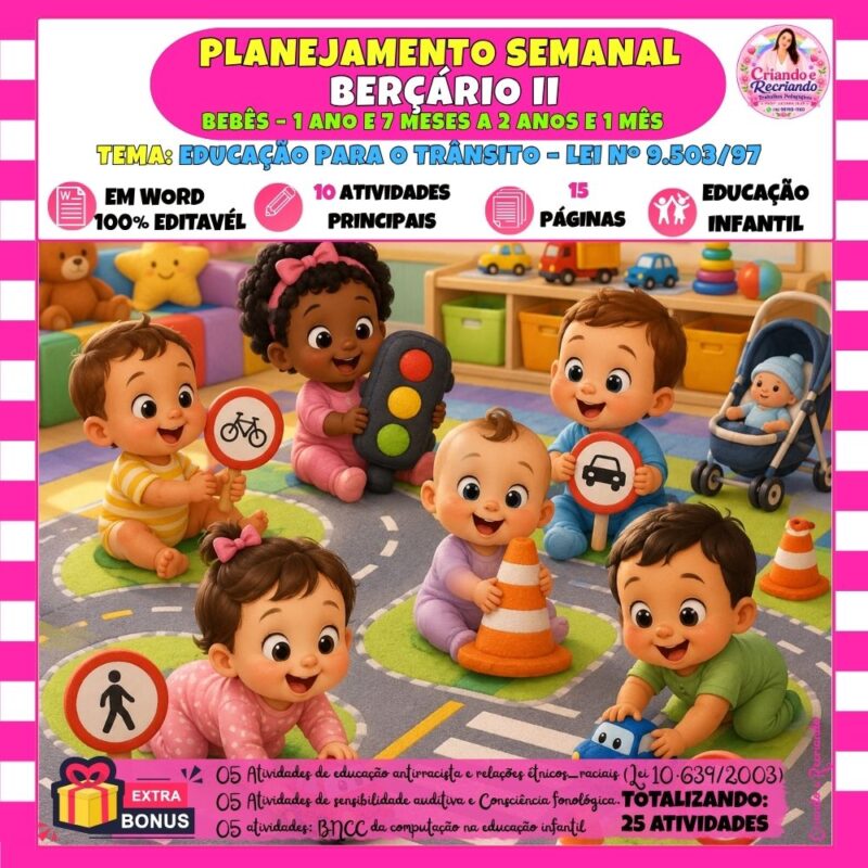 Planejamento Berçário II – Educação para o Trânsito