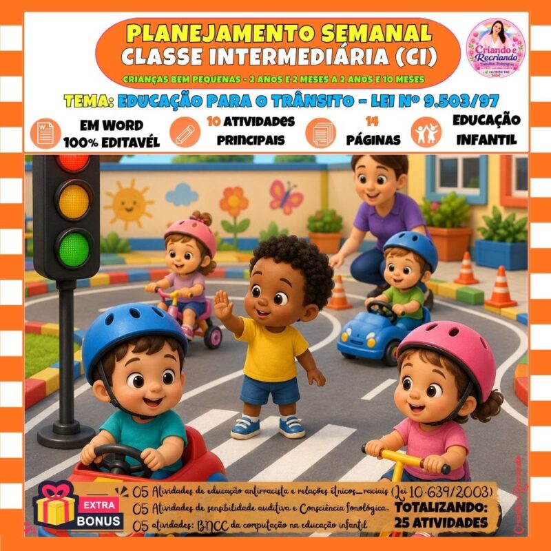 Planejamento Classe Intermediária – Educação para o Trânsito