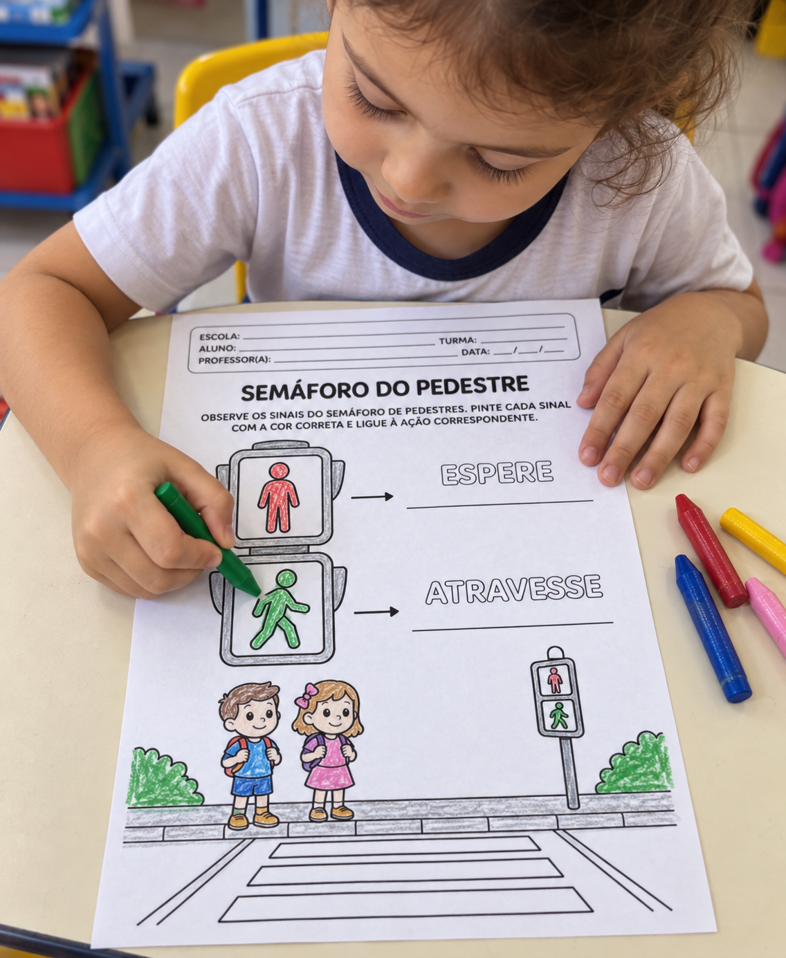 Atividade Semáforo e Segurança no Trânsito – Educação Infantil Atividade Semáforo e Segurança no Trânsito – Educação Infantil - Imagem 3